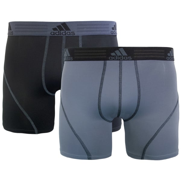 ADIDAS Men's ClimaLite Sport Performance Solid Boxer Briefs, 2-Pack