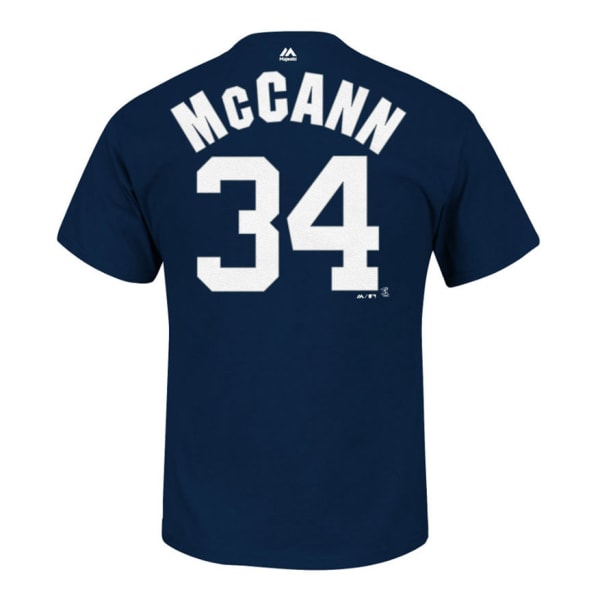 MAJESTIC ATHLETIC Youth New York Yankees McCann #34 Name and Number Tee