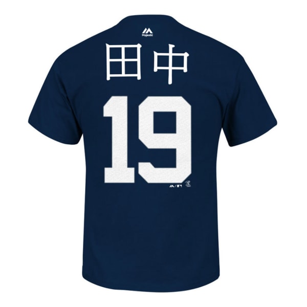 MAJESTIC ATHLETIC Youth New York Yankees Tanaka #19 Name and Number Tee