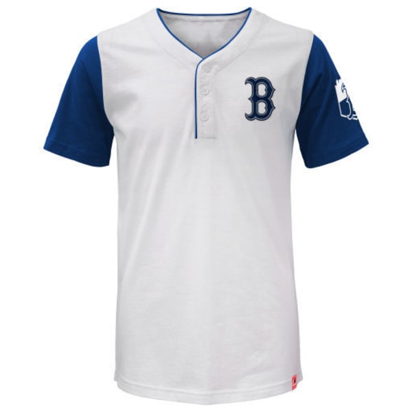 BOSTON RED SOX Boys' Big Time Fan Short Sleeve Henley