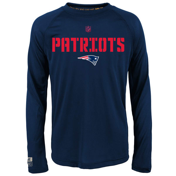 NEW ENGLAND PATRIOTS Boy's Long-Sleeve Squadron Performance Tee