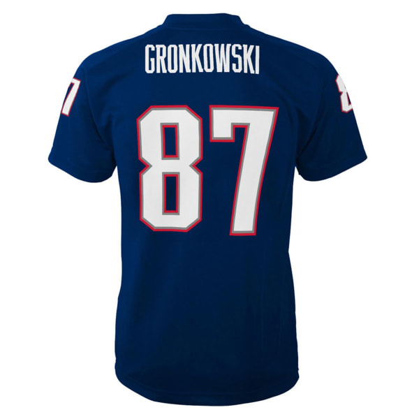 Buy the Mens Blue Rob Gronkowski New England Patriots #87 Football