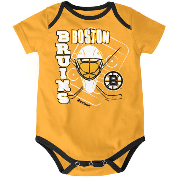 BOSTON BRUINS Infant Boys' Three Point Spread Bodysuit Set, 3 Pieces