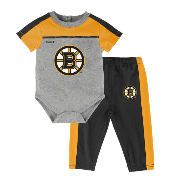 BOSTON BRUINS Infant Horizon Short-Sleeve Onesie & Pant Set