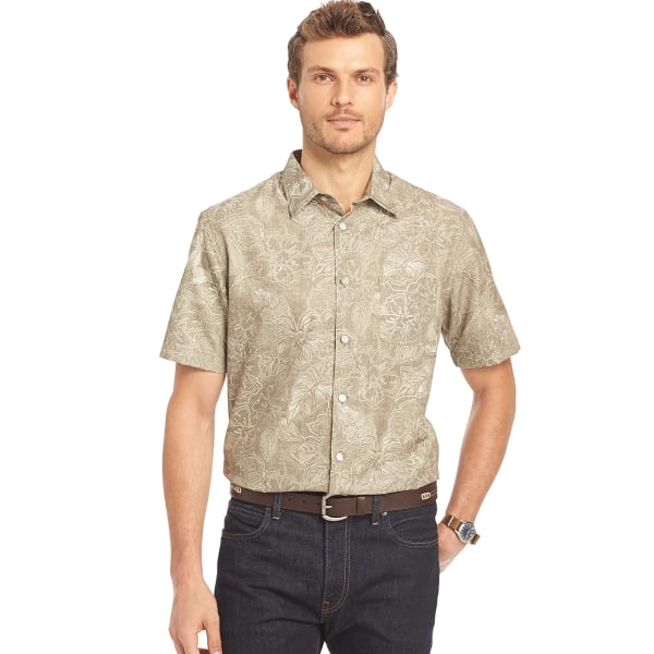 VAN HEUSEN Men's Floral Woven Button-Up Shirt