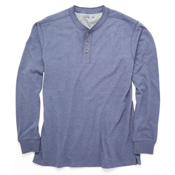 RUGGED TRAILS Men's Sueded Henley Shirt