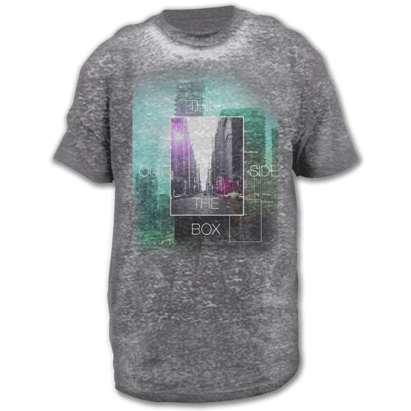 HYBRID Guys' Outside Of The Box Burnout Graphic Tee