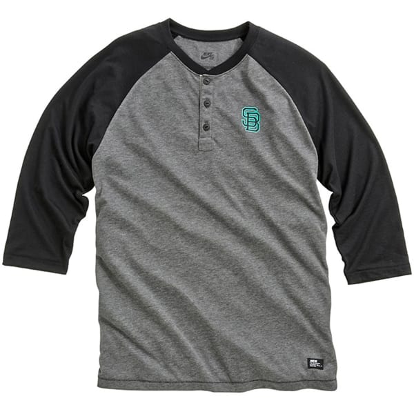 NIKE SB Guys' Everett Dri-Fit Henley Shirt