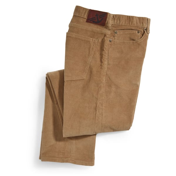 DOCKERS Men's 5-Pocket Straight Leg Corduroy Pants, Camel