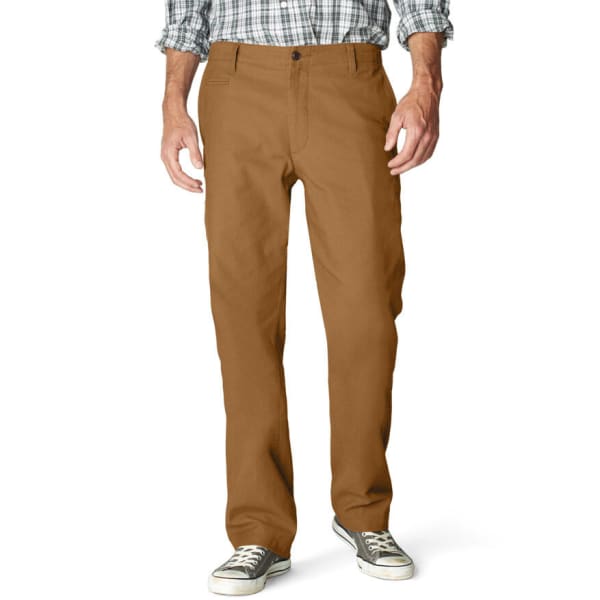 DOCKERS Men's Off The Clock Khaki D2 Straight Fit Pants - Discontinued Style