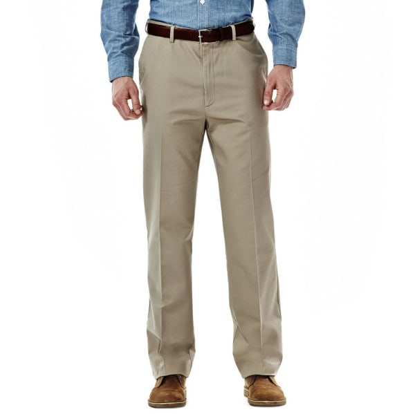 HAGGAR Work-to-Weekend Flat Front Khakis