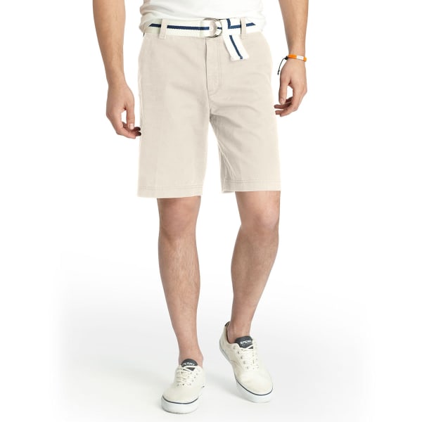 IZOD Men's Big & Tall Saltwater Flat-Front Shorts