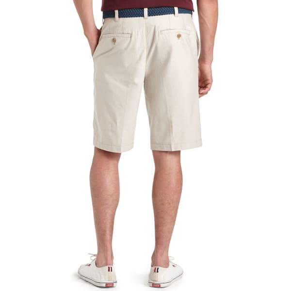 IZOD Men's Oxford Solid Flat Front Shorts