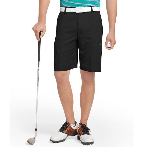 IZOD Men's XFG Flat Front Hidden Zip Cargo Golf Short