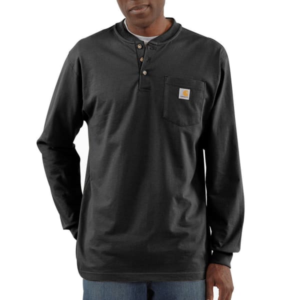 CARHARTT Men's Workwear Pocket Long-Sleeve Henley - Bob’s Stores