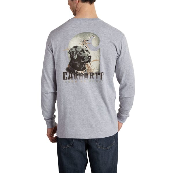 CARHARTT Men's Maddock Graphic Dog and Field Long Sleeve Pocket T-Shirt