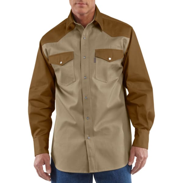 CARHARTT Men's Snap-Front Twill Work Shirt