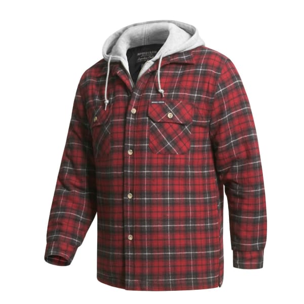 MOOSE CREEK Men's Insulated Flannel Hoodie