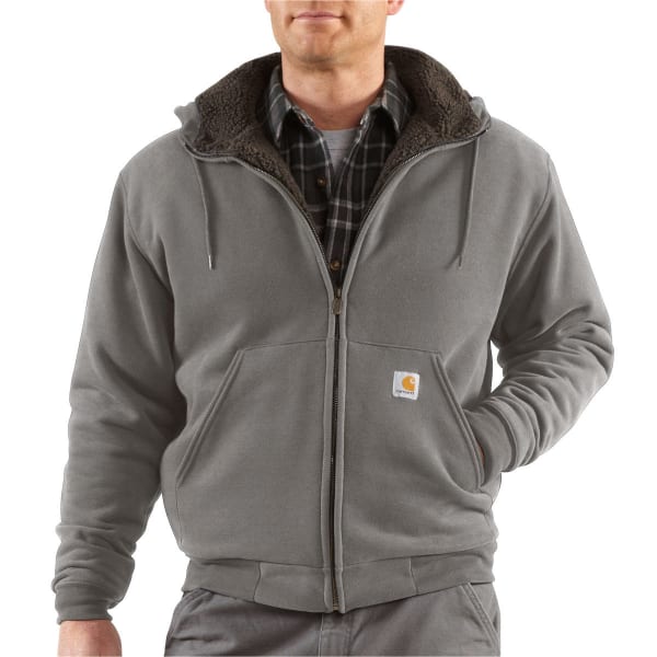 CARHARTT Men's Collinston Brushed-Fleece Sherpa-Lined Sweatshirt