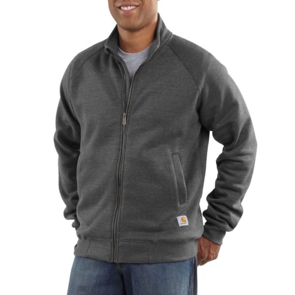 CARHARTT Men's Midweight Mock Neck Zip Front Sweatshirt, Extended sizes