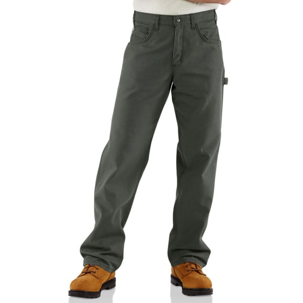 CARHARTT Men's Flame-Resistant Loose Fit Midweight Canvas Work Pants, Extended Sizes