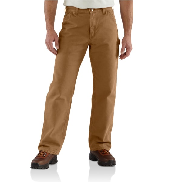 CARHARTT Men's Washed Duck Flannel Lined Work Pants