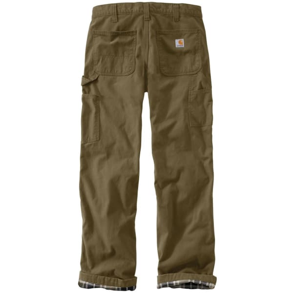 CARHARTT Men's Washed-Twill Flannel-Lined Pants