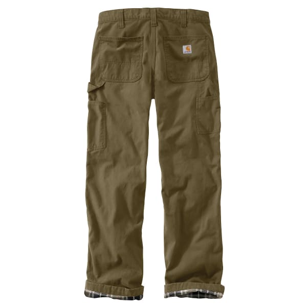 CARHARTT Men's Washed-Twill Flannel-Lined Pants