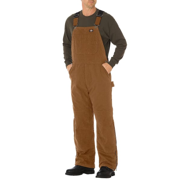 DICKIES Men's Sanded Duck Insulated Bib Overalls