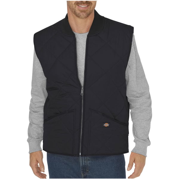 DICKIES Men's Diamond Quilted Nylon Water Resistant Vest