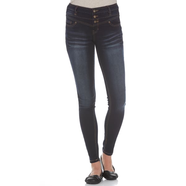 BLUE SPICE Juniors' High Waist Skinny Jeans