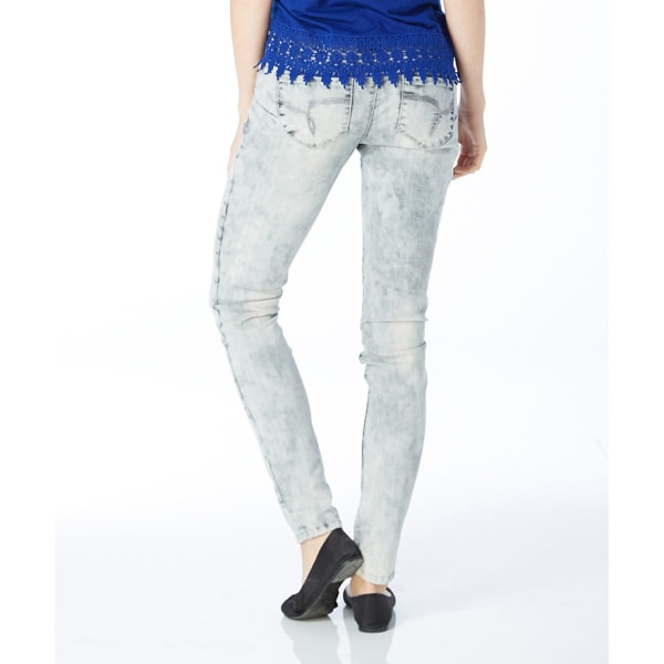 Y.M.I. Juniors' Triple Button High Waist Jeans