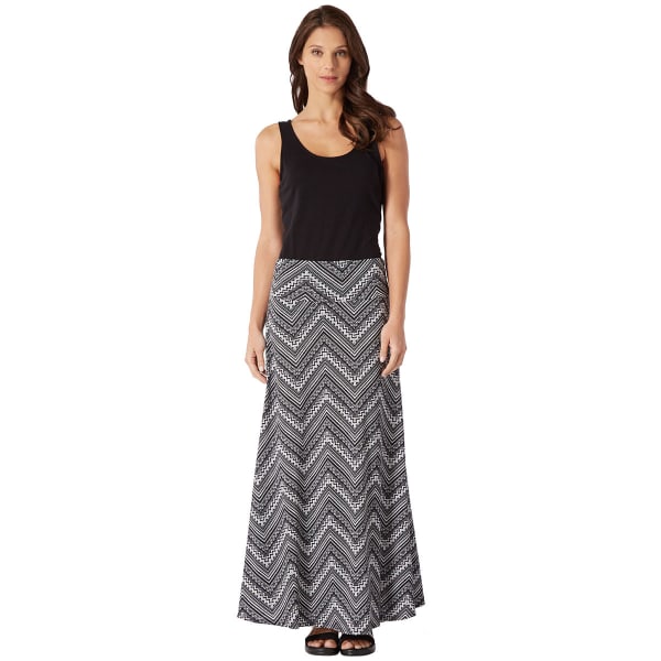 CKW Women's Chevron Print Maxi Skirt - BLOWOUT