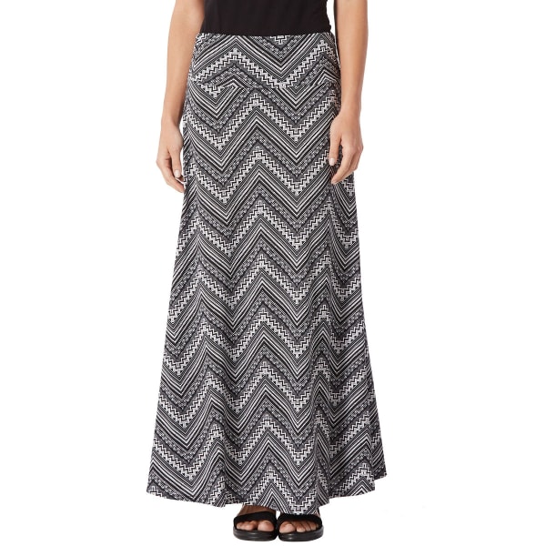 CKW Women's Chevron Print Maxi Skirt - BLOWOUT