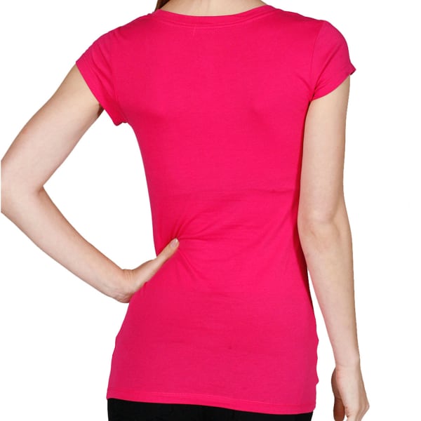 ACTIVE BASIC Juniors' Scoop Neck Tee - BLOWOUT