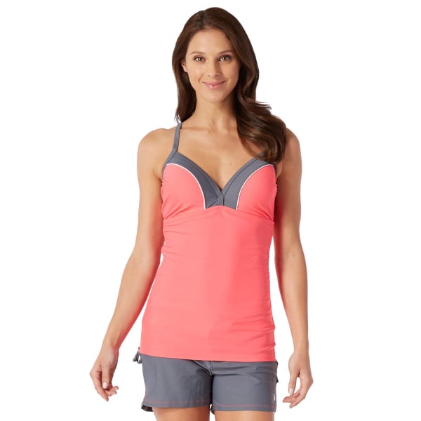 FREE COUNTRY Women's Colorblock Tankini - BLOWOUT