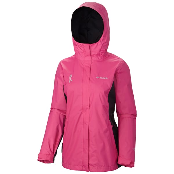 COLUMBIA Women's Tested Tough in Pink II Rain Jacket