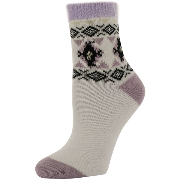 SOFSOLE Women's Aztec Fireside Cabin Socks, Cream