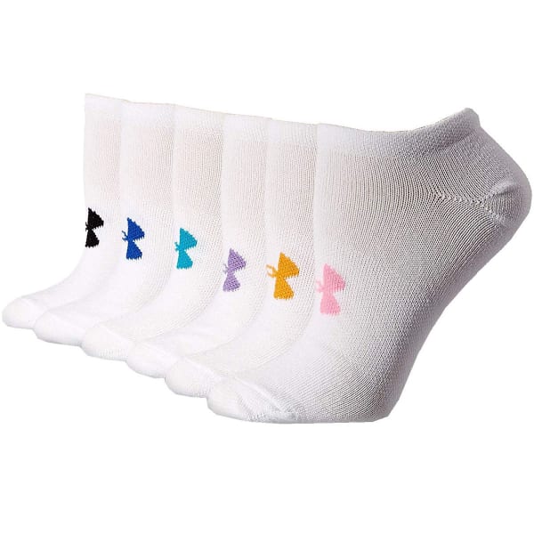 UNDER ARMOUR Women's Liner No Show Socks, 6-Pack