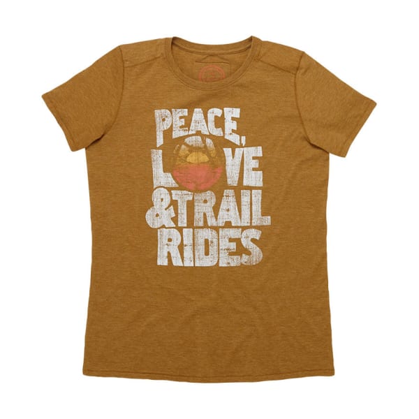 LIFE IS GOOD Women's Peace Love & Trail Rides Cool Tee