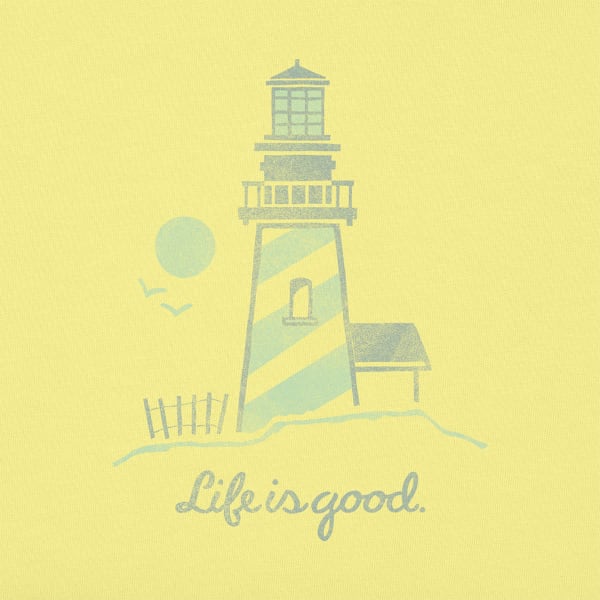 LIFE IS GOOD Women's Lighthouse Script Crusher Tee