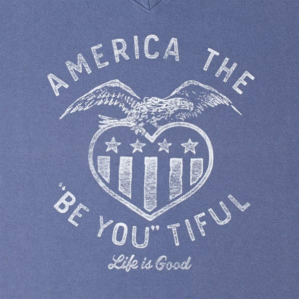 LIFE IS GOOD Women's Be You America Crusher V-Neck Tee