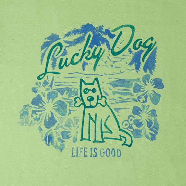 LIFE IS GOOD Women's Lucky Dog Crusher Tee