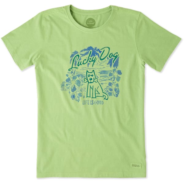 LIFE IS GOOD Women's Lucky Dog Crusher Tee