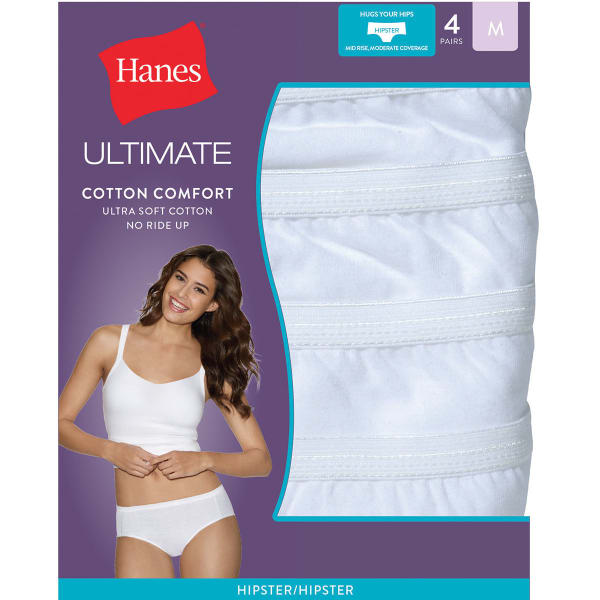  Hanes Ultimate Womens Hipster Panties 5-Pack