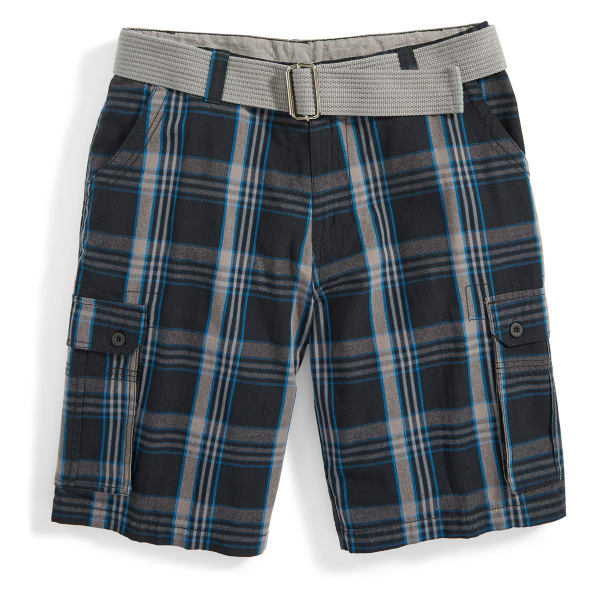 BURNSIDE Men's Belted Cargo Shorts