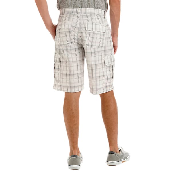 LEE Guys' Performance Cargo Plaid Shorts