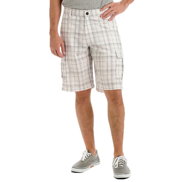 LEE Guys' Performance Cargo Plaid Shorts