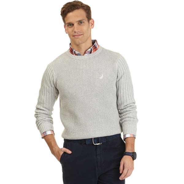 NAUTICA Men's Shaker Crew Neck Sweater