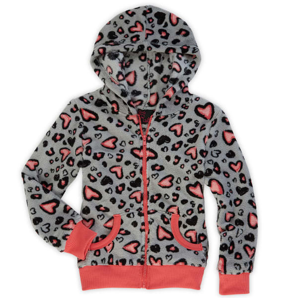 GIRLS RULE Girls' Print Zip-Up Fleece